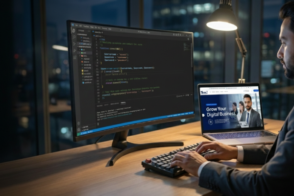 Software developer at Trend Web Technologies working on custom web application development