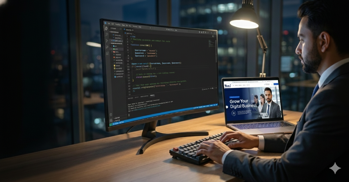 Software developer at Trend Web Technologies working on custom web application development