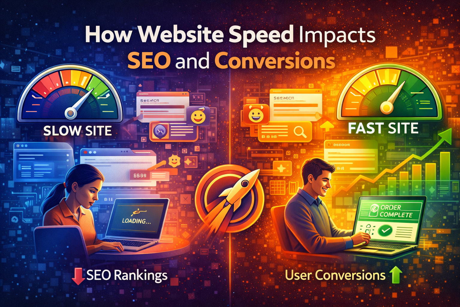 How website speed impacts SEO rankings and user conversions